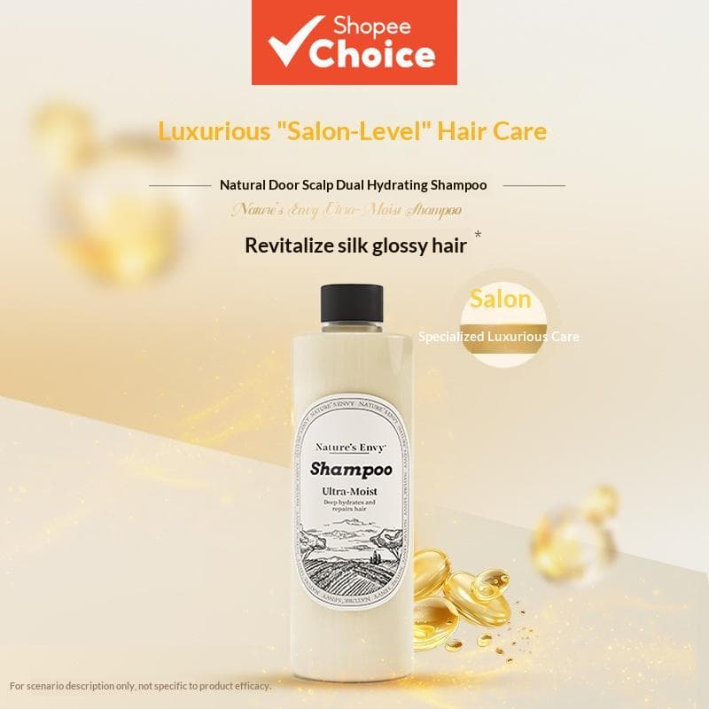 Shampoo Ultra-Hidratante Nature's Envy 281ml Reparação Profunda para Cabelos Secos e Danificados Proteção de Cor Uso