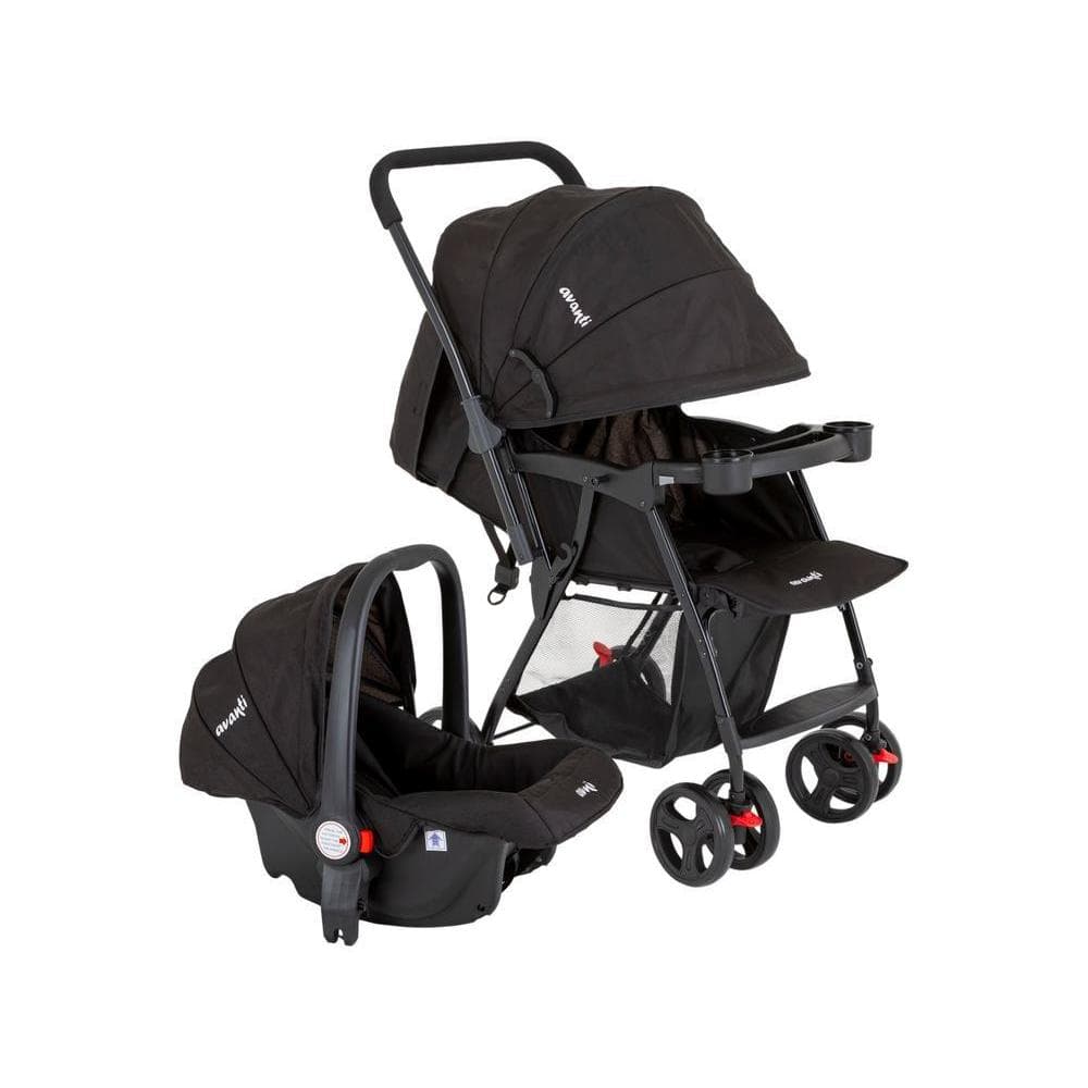 Carrinho de Bebê Reversível com Bebê Conforto Avanti Travel System Owen 6 Rodas 15kg