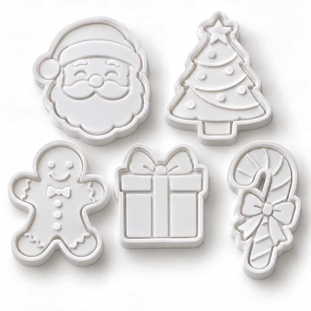 Cortador Carimbo Molde de Biscoito Bolacha Natal Carimbo Confeitaria Pasta Americana Massinha de Modelar