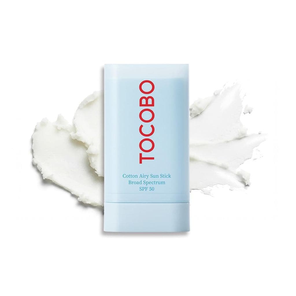 TOCOBO Bastão de proteção solar em algodão respirável, FPS 50, proteção solar de amplo espectro, protetor solar facial m