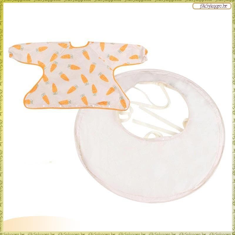 [Leqn] Para Capa De Mesa De Alimentação De Cadeira Bebês-À Prova De Bagunça , Acessórios De Blusa De Manga Comprida Baba
