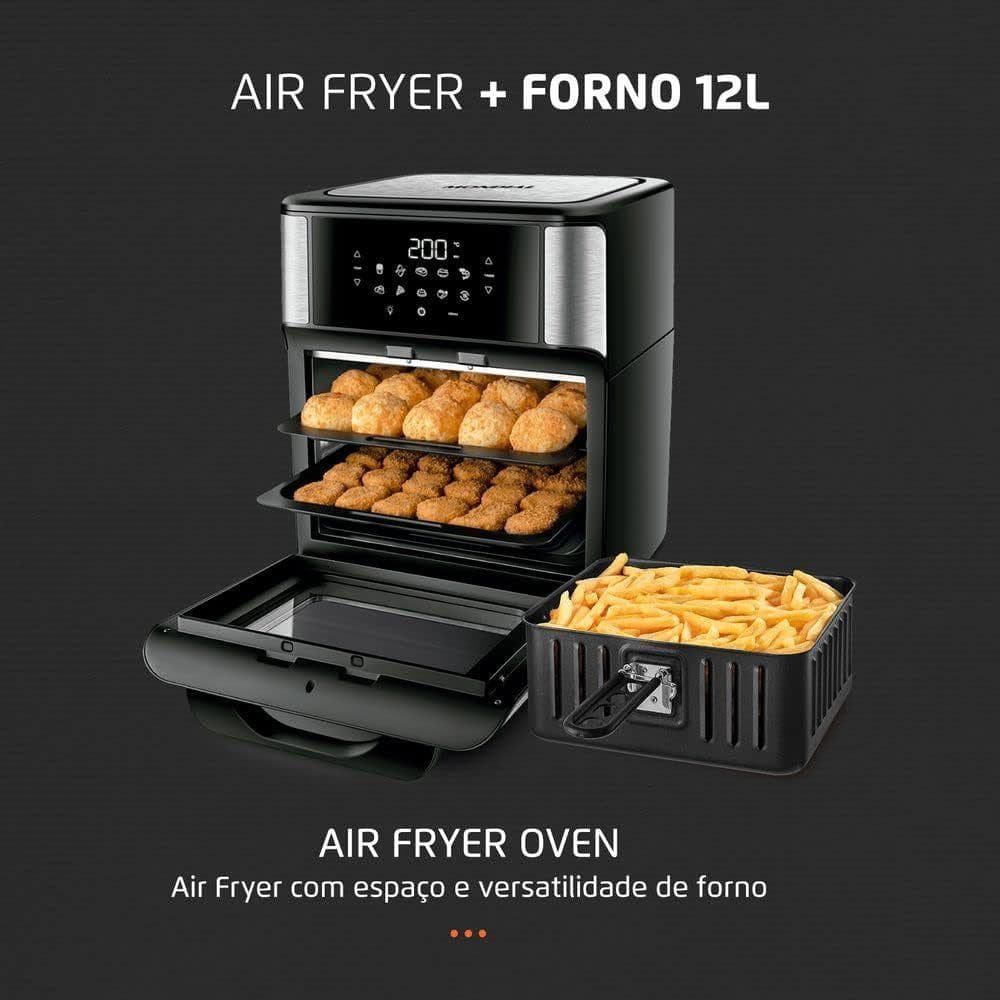 Air Fryer Oven Suggar 12 Litros 1800W 11 Funções Painel Digital