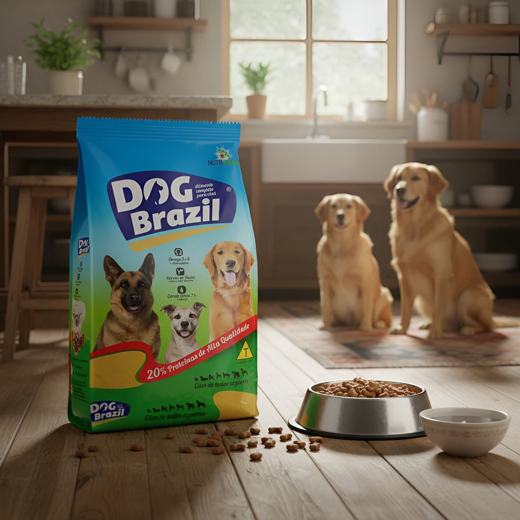 Ração Dogbrazil Todos Os Portes 15kg racão premiun 20% proteina alimento cachorro saudavel dog pet