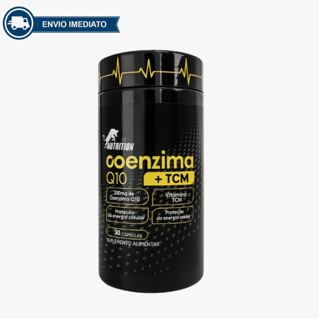 Suplemento Coenzima Q10 200mg + Vitamina E + TCM | 30 Cáps Suplemento