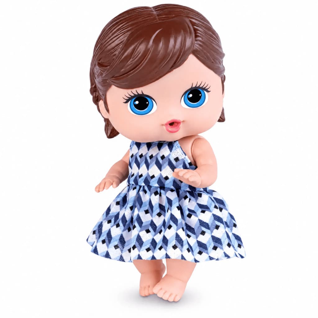 Boneca Mini Fazenda Super Toys com Bichinhos Articulada Brinquedo Infantil Fazendinha Educativa