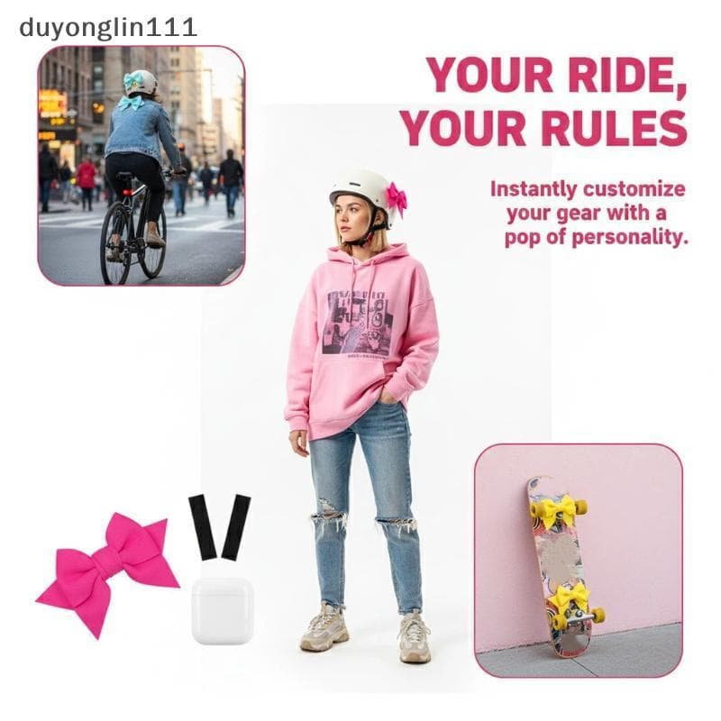 (duyonglin111) Capacete De Motocicleta Arco Decoração Patinação Leve Moda DIY Acessórios Para Moto Uso Ao Ar Livre Novo
