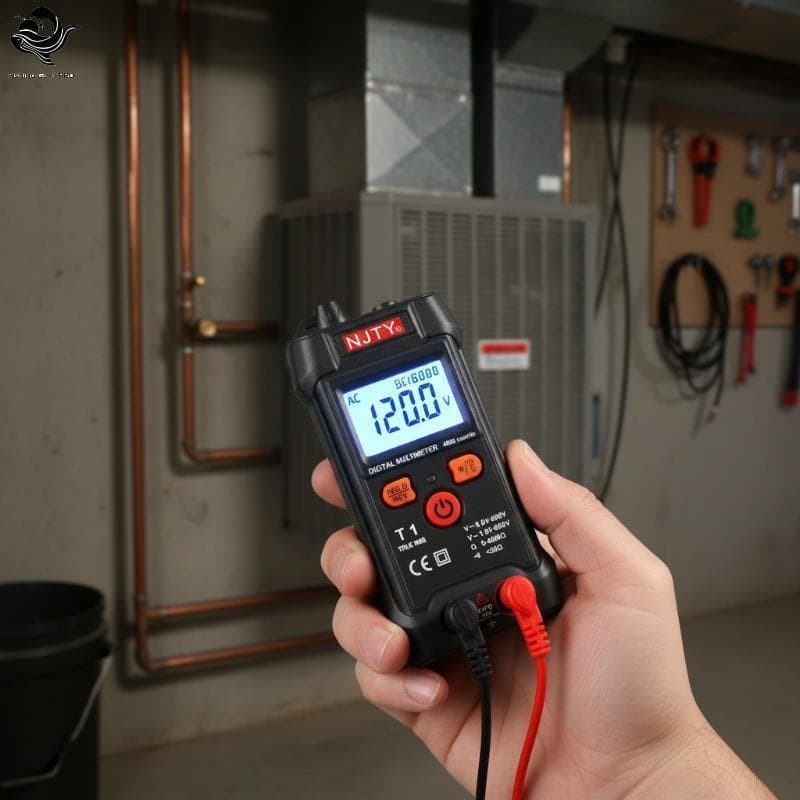 PFG Inteligente Mini Multímetro Digital Testador RMS 4000 Contador De Alcance Automático Teste Tensão Resistência Contin