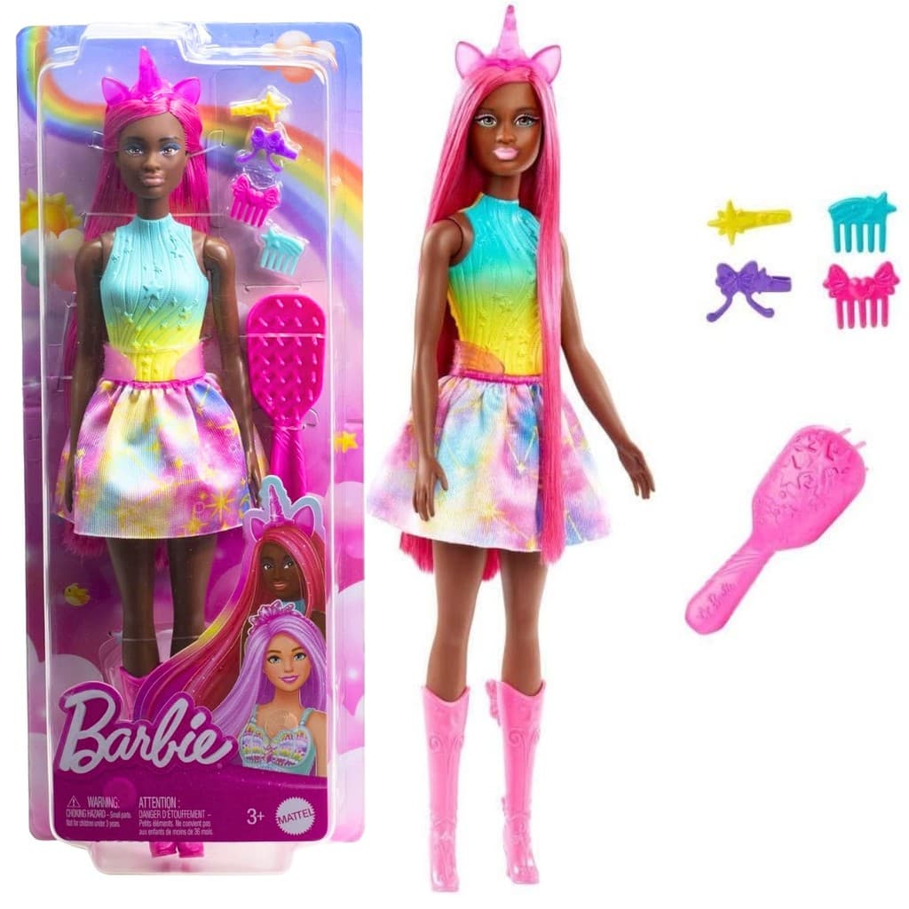 Boneca Barbie Articulada Cabelo Longo dos Sonho C/ Acessórios - Castela