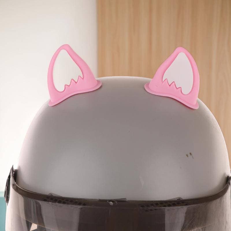 Quente > Capacete De Motocicleta Decorações De Orelha De Gato Acessório Para Scooter Bicicleta Adesivo Moto Skate Ciclis