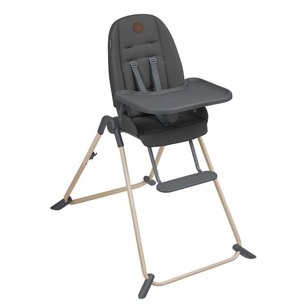 Cadeira de Alimentação Ava 0-15kg Reclinável Maxi Cosi Graphite Para Bebê Introdução Alimentar