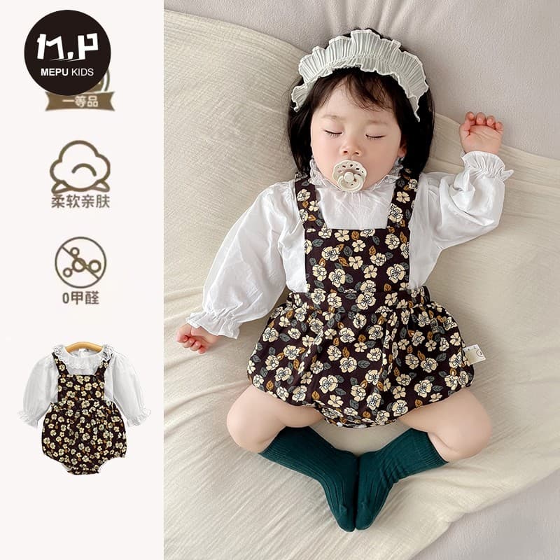 Bebê bebê outono roupas de duas peças dividir terno primavera outono bebê menina roupas de bebê princesa moda bonito iní