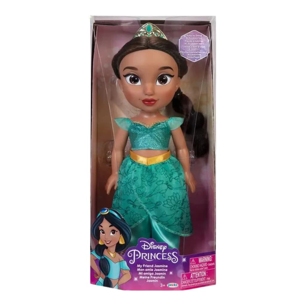 Boneca Princesa Disney Jasmine Articulada 38cm Multikids - Estimula Imaginação e Diversão