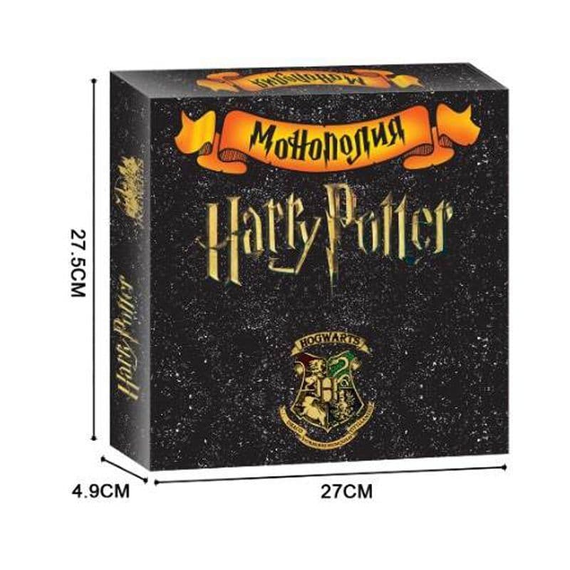 Versão russa Harry Potter Monopólio Jogo de Tabuleiro Família Amigos Festa Jogo Educacional Brinquedo de Cartas 1015
