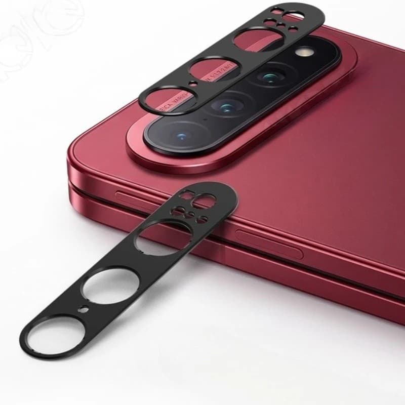 Película protetora de câmera para o smartphone Xiaomi 18 com tela dobrável, película de metal vazada em alumínio para Xi