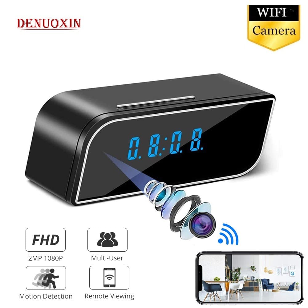 WIFI Relógio Secreto Câmera IP Controle Wi-Fi Escondido IR Noite Sem Fio micro Gravador Filmadora Vídeo Mini DV DVR Cam 