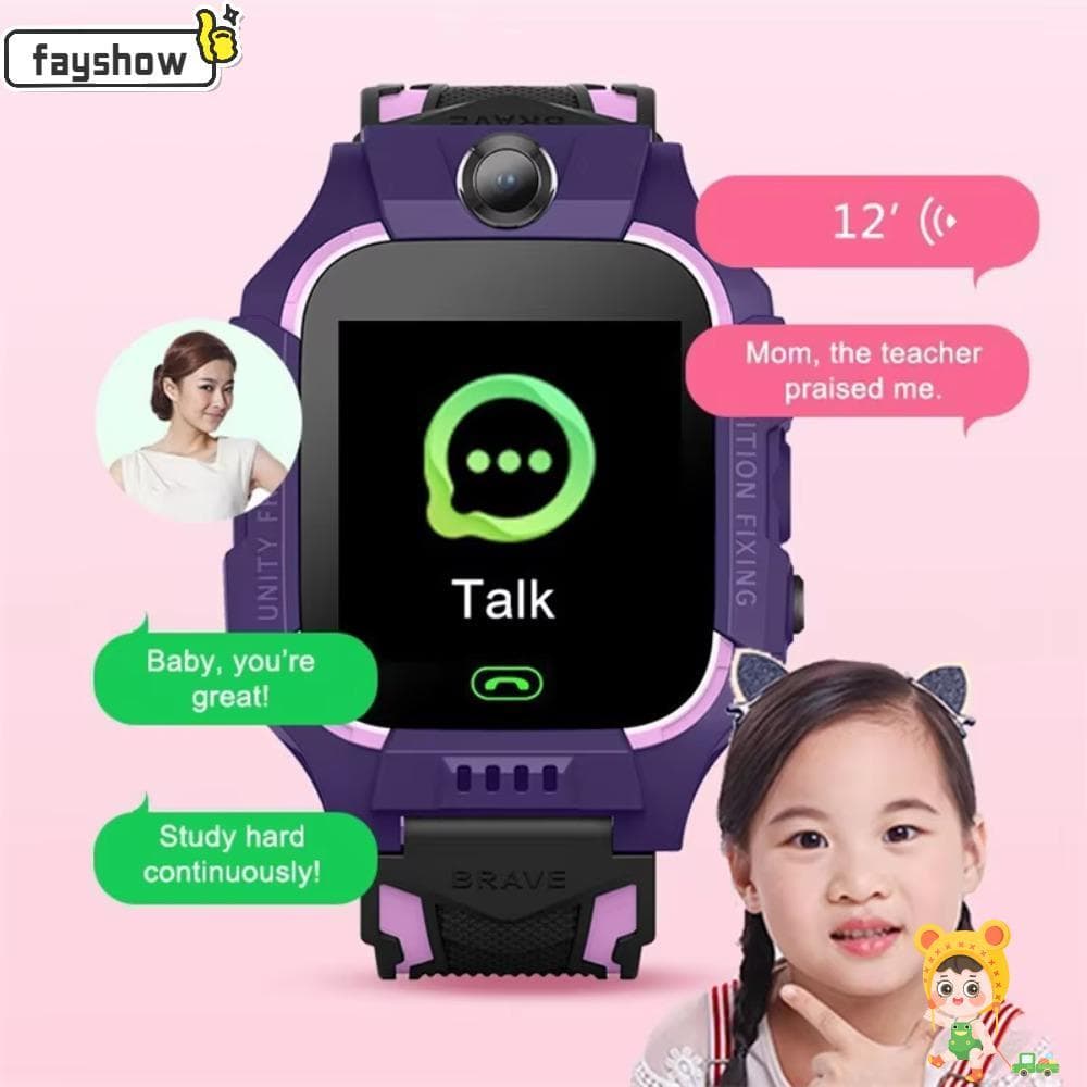 Smartwatch Infantil FAYSHOW , À Prova D'água Com Câmera , Relógios Infantis , Relógio Multifuncional Para Telefone Cartã
