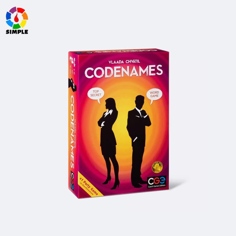 Codenames Jogo de Tabuleiro Confidencial Ação Família Amigos Jogo de Festa Jogo de Cartas
