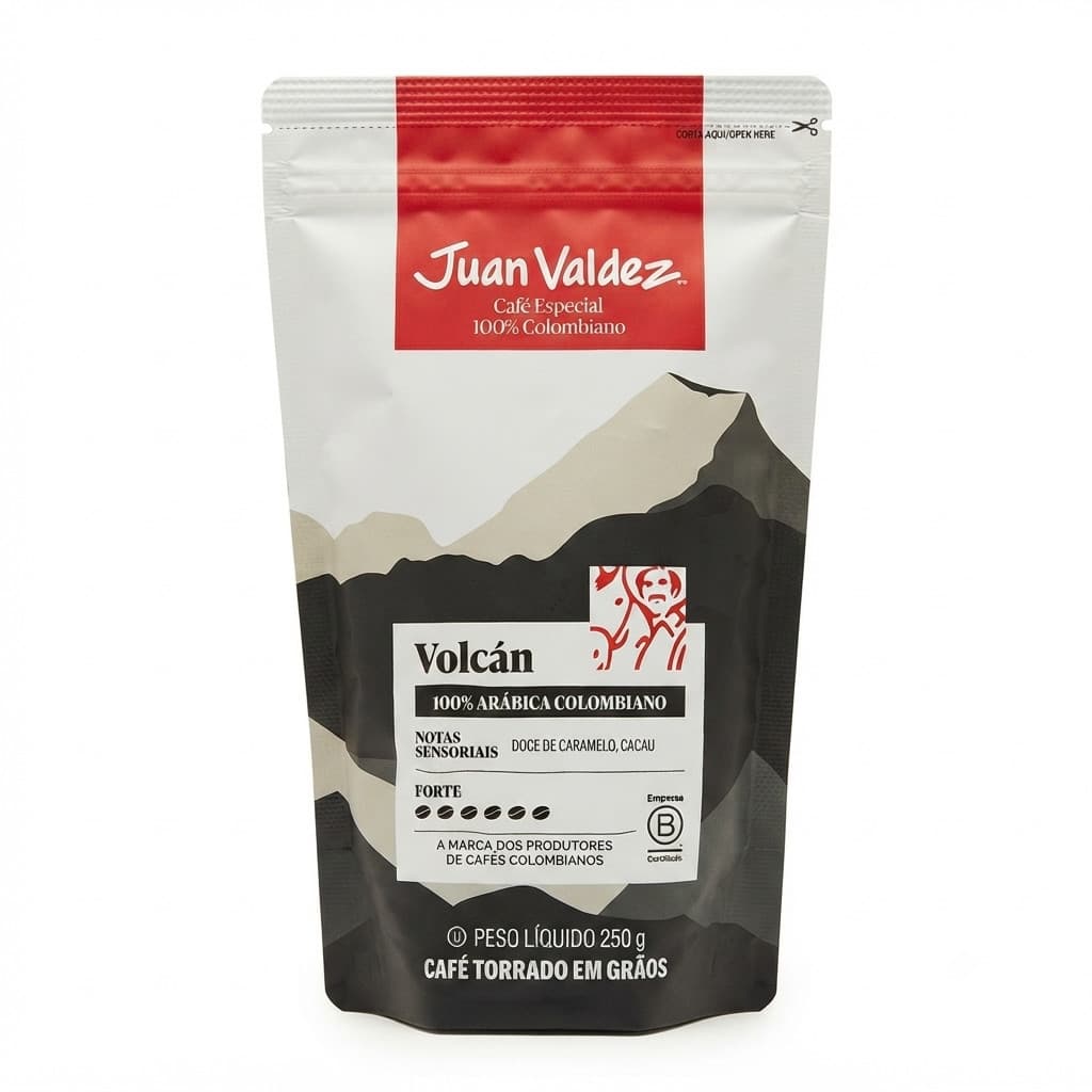 JUAN VALDEZ VOLCAN CAFE EM GRAOS 250G
