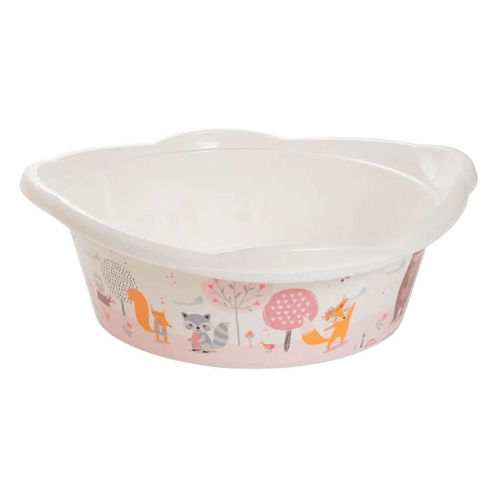 Bacia Bebê Banheira Infantil 17,1L Multiuso BPA Free Com Estampa Divertida P/ Bebê Criança Enxoval Banho Lavanderia