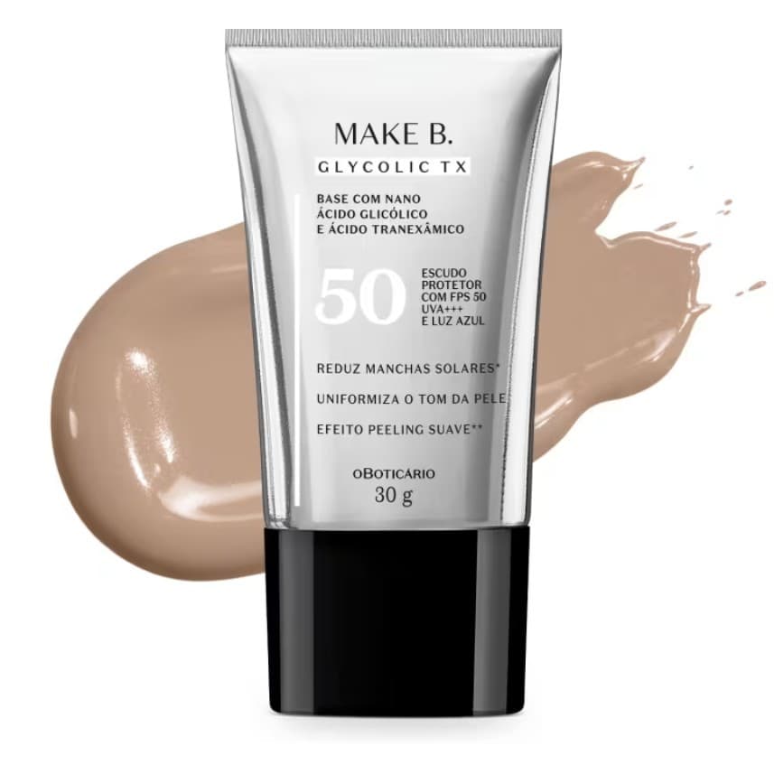 Boticário Base Líquida Make B. Glycolic TX Cor 100 30g