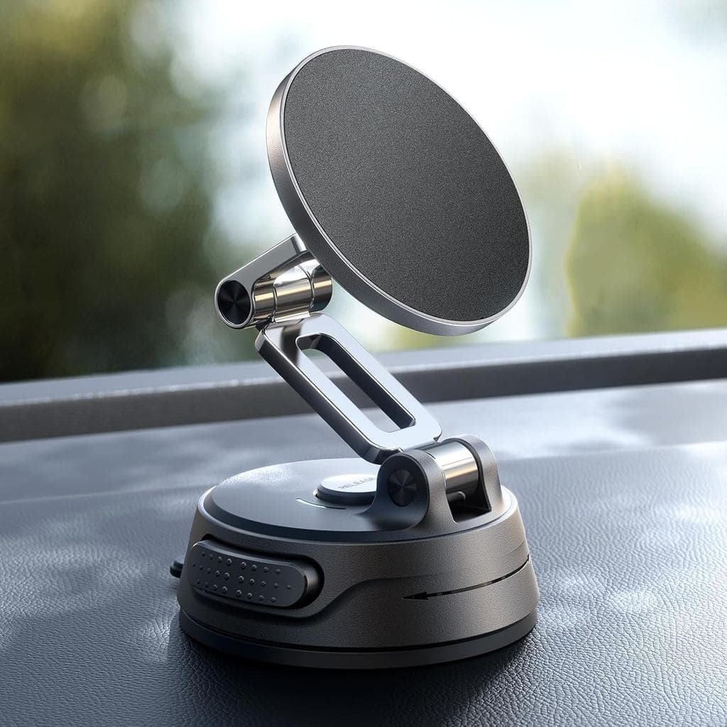 Suporte de Telefone para Carro JOYROOM, [Tri-Fold] Suporte MagSafe para Carro, [Base de Sucção Pro+Gel] 360 °   Ímã Ultr