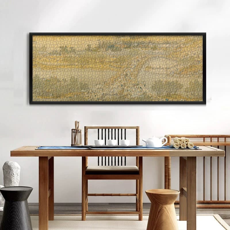 1.000 peças Riverside na Dinastia Qingming Paper Puzzle Brinquedos educativos para adolescentes, brinquedos divertidos d
