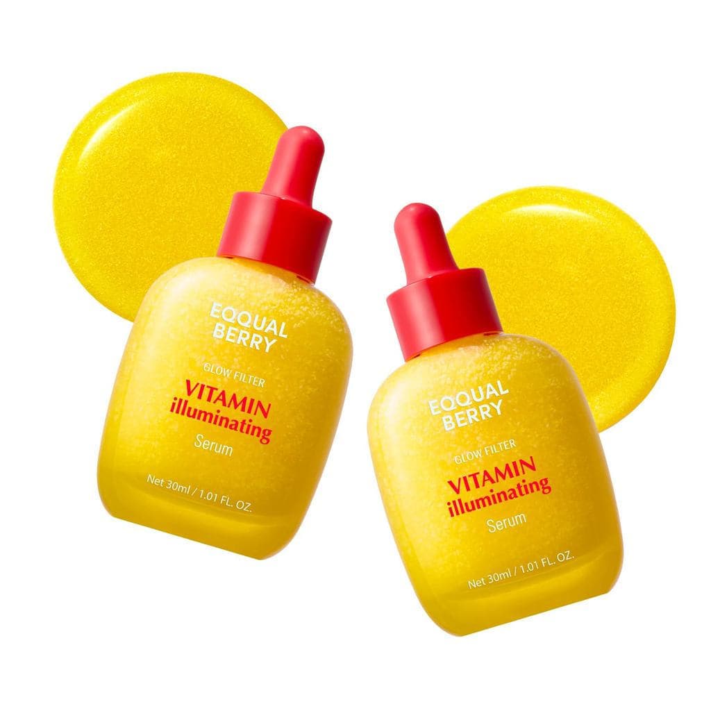 EQQUALBERRY Sérum Iluminador de Vitaminas | Niacinamida 4% + Sérum Iluminador Facial com Vitamina C, Ácido Hialurônico e