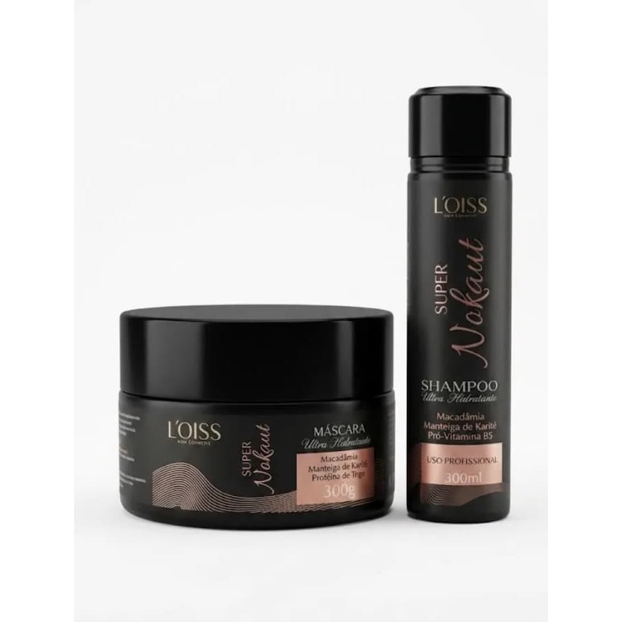 Kit Hidratante Shampoo 300ml Mascara 300grmas Nokaut