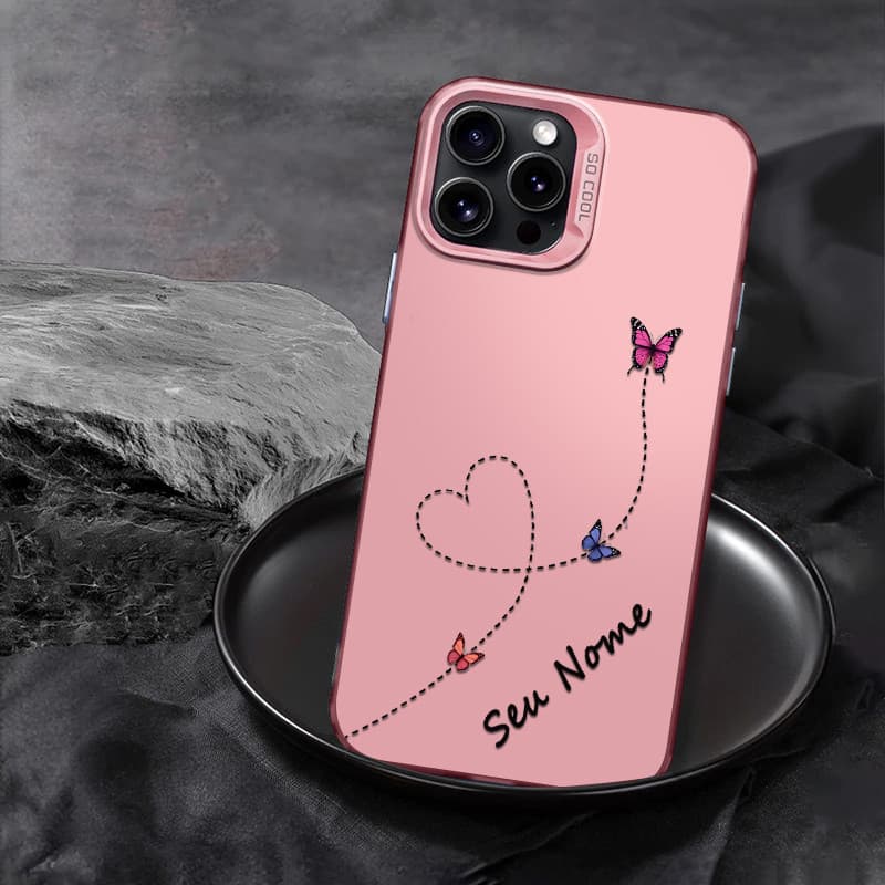 Capinha celular personalizada Borboletas coloridas para iPhone 12 13 xr xs max 11 14 pro max 15 plus Capa silicone