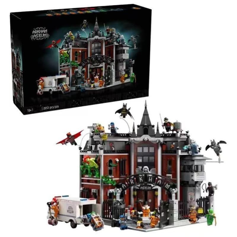 2953 Peças de Blocos de Montar Lego Super-Herói Batman Arkham Crazy Academy Brinquedo Montável para Meninos Presente