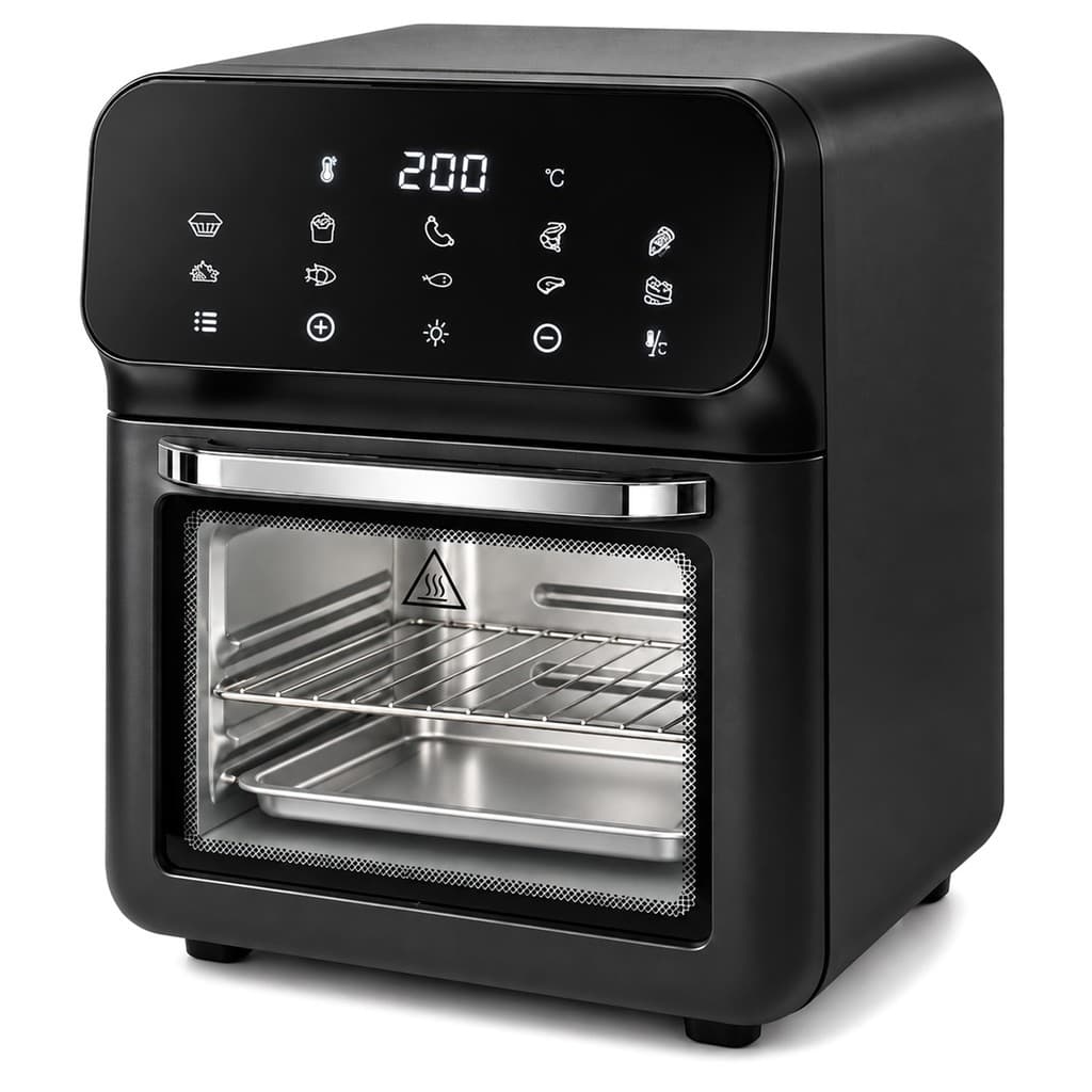 Air Fryer Forno Elétrico Cairo 10L 1350W Painel Digital Touch Sem Óleo Com Timer
