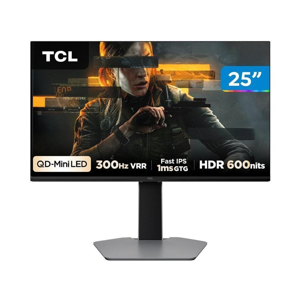 Monitor Gamer TCL 25G64 25" Full HD Preto
