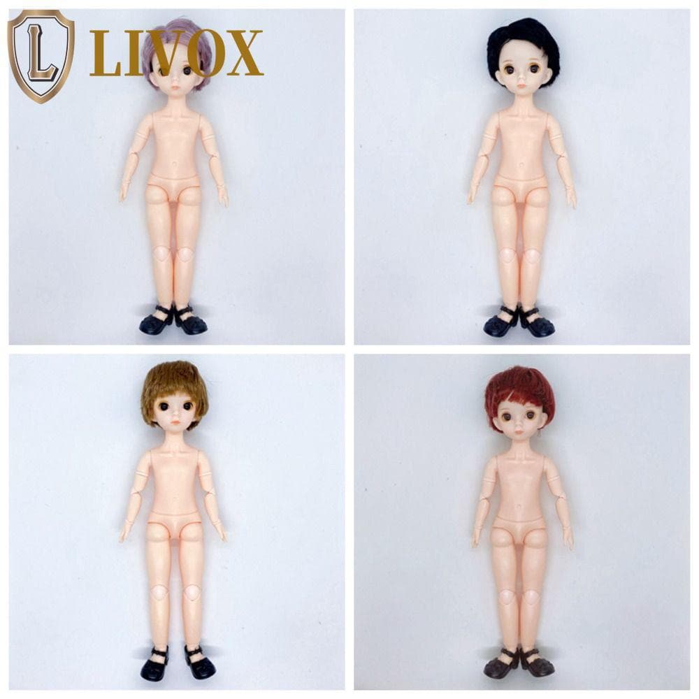 LIVOX Meninos Bonecas Brinquedo , Vestir-Se Articulado Giratório 1/6 Boneca Bjd , Com Cabelo 12 Polegada Olhos 3D Articu