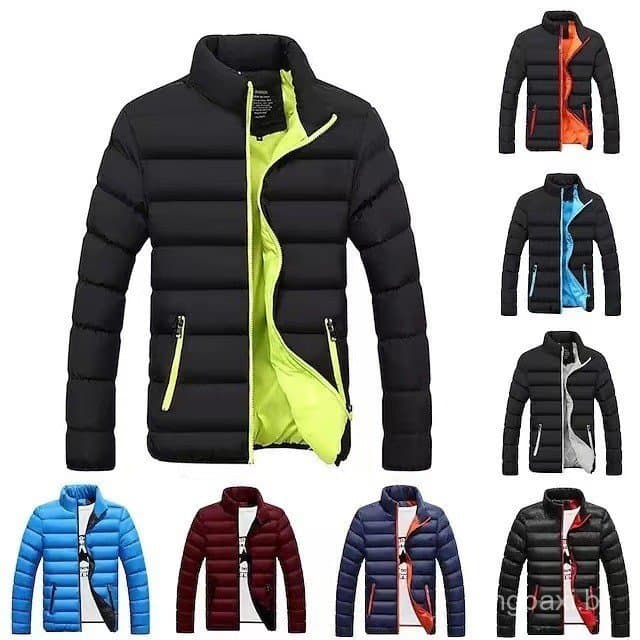 Jaqueta acolchoada masculina versão coreana na moda curto acolchoado jaqueta de meia-idade jovem de meia-idade tamanho g