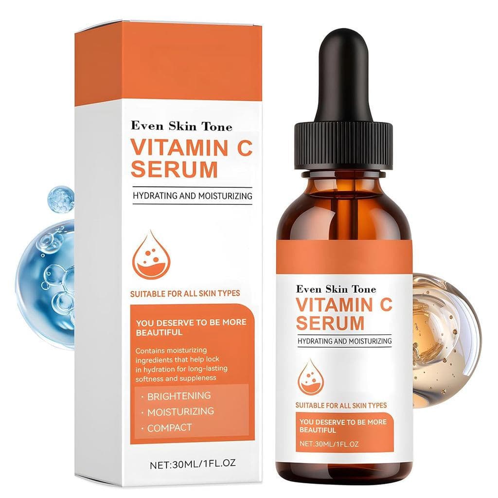 Sérum de Vitamina C, Sérum Anti-Envelhecimento, Vitamina C para o Rosto, com Vitamina E e Ácido Hialurônico, Hidrata e N