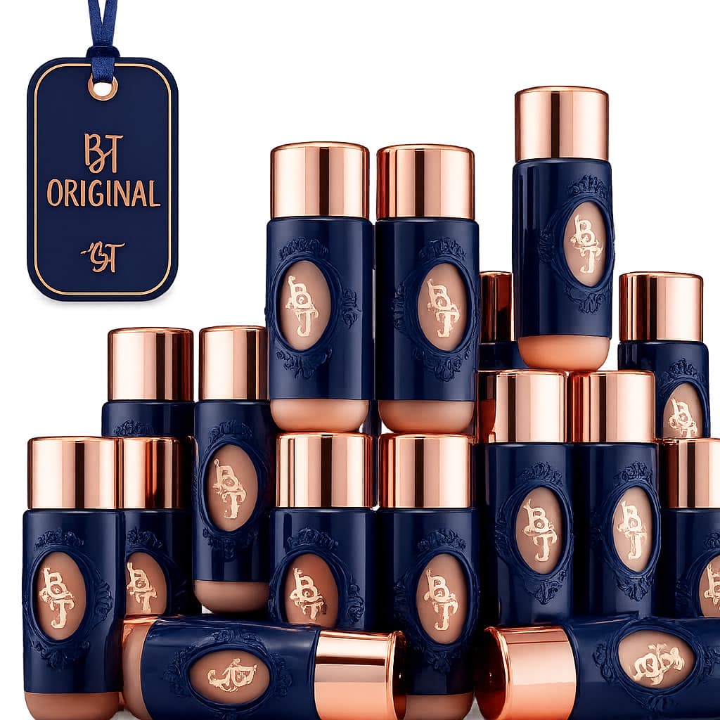 Base Líquida BT Skin Bruna Tavares Original Alta Cobertura Longa Duração Acabamento Natural