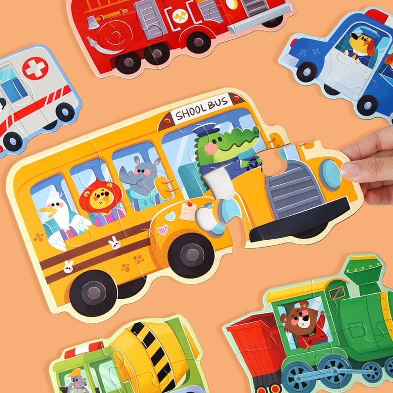 Quebra-Cabeça De Papel Crianças Brinquedo Dos Desenhos Animados Animal Cabeças Jogo Cedo Brinquedos Educativos Presente 