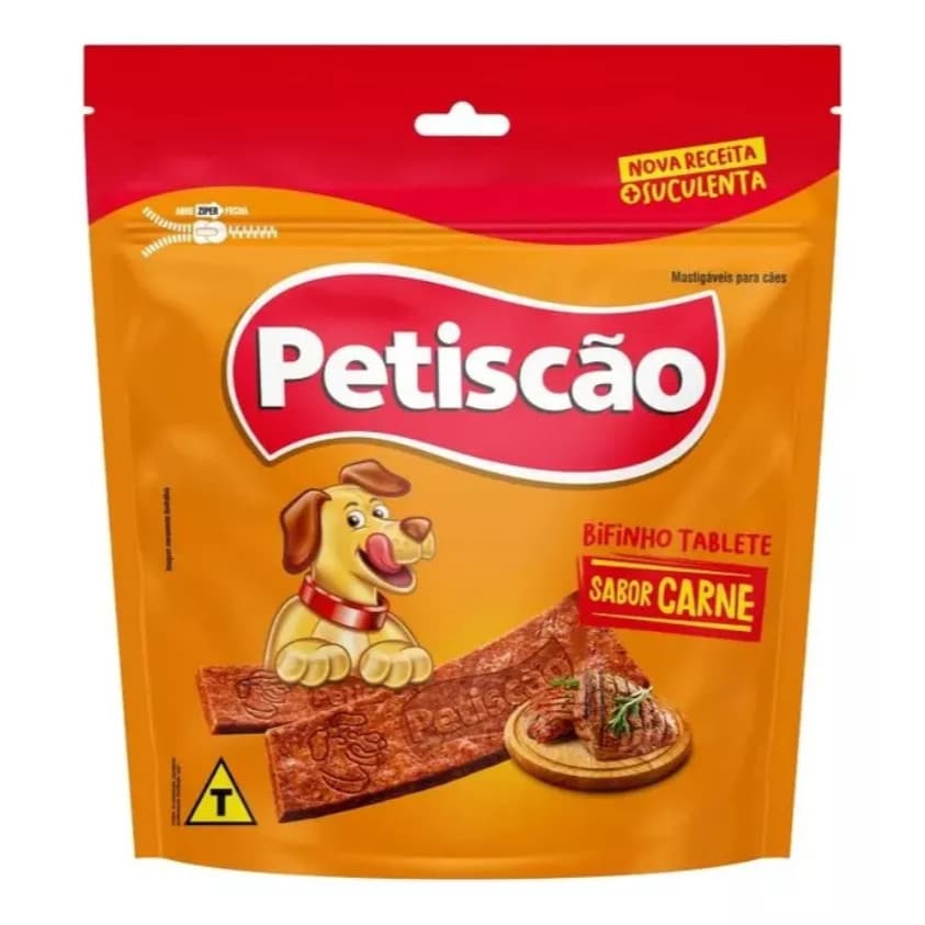 Petiscão Bifinho Mastigavel Para Cães adultos Sabor Carne - 1kg