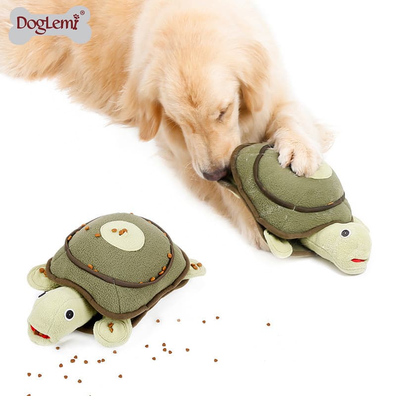 Brinquedo de pelúcia com voz para cachorro, brinquedo para treinamento de tartaruga, cheirar, suprimentos para animais d