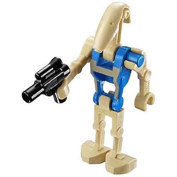 Figura de Blocos de Montar compatível com Lego Battle Droid Blue 4 Personagens Star Wars