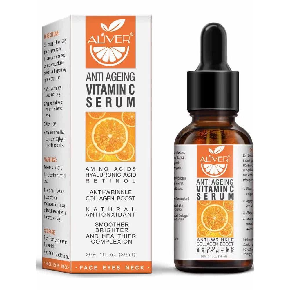 Essência Facial De Soro De Vitamina C Orgânica Antienvelhecimento 30