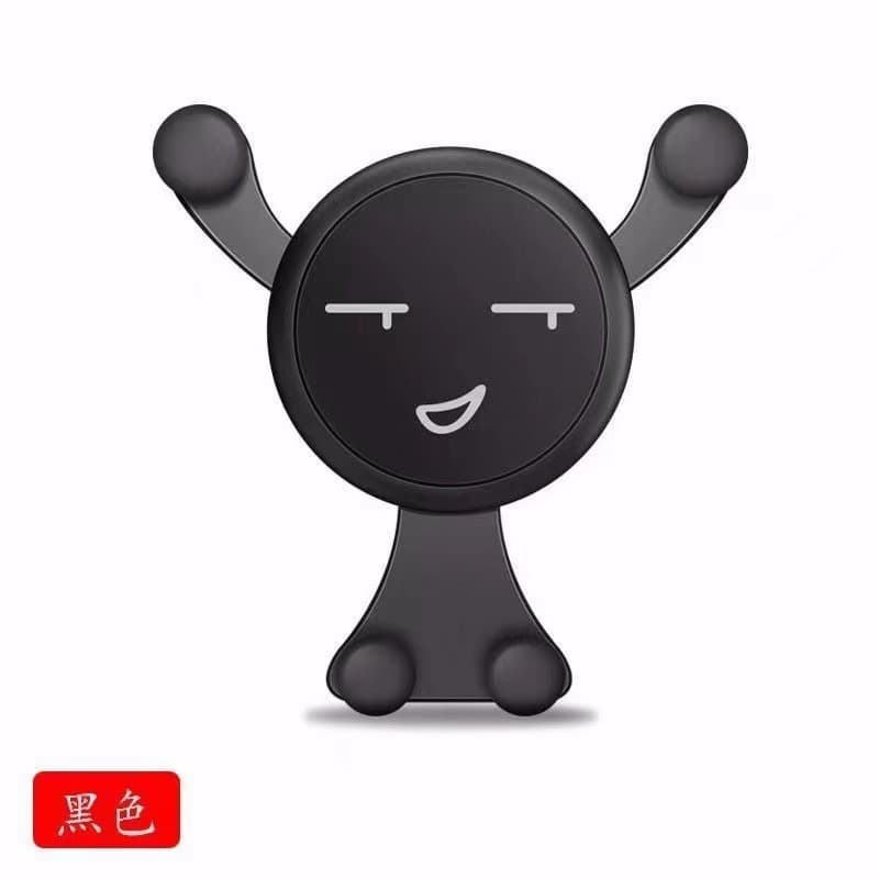 Suporte de carro com design de desenho animado, sensor de gravidade, suporte rotativo para saída de ar, acessório prátic
