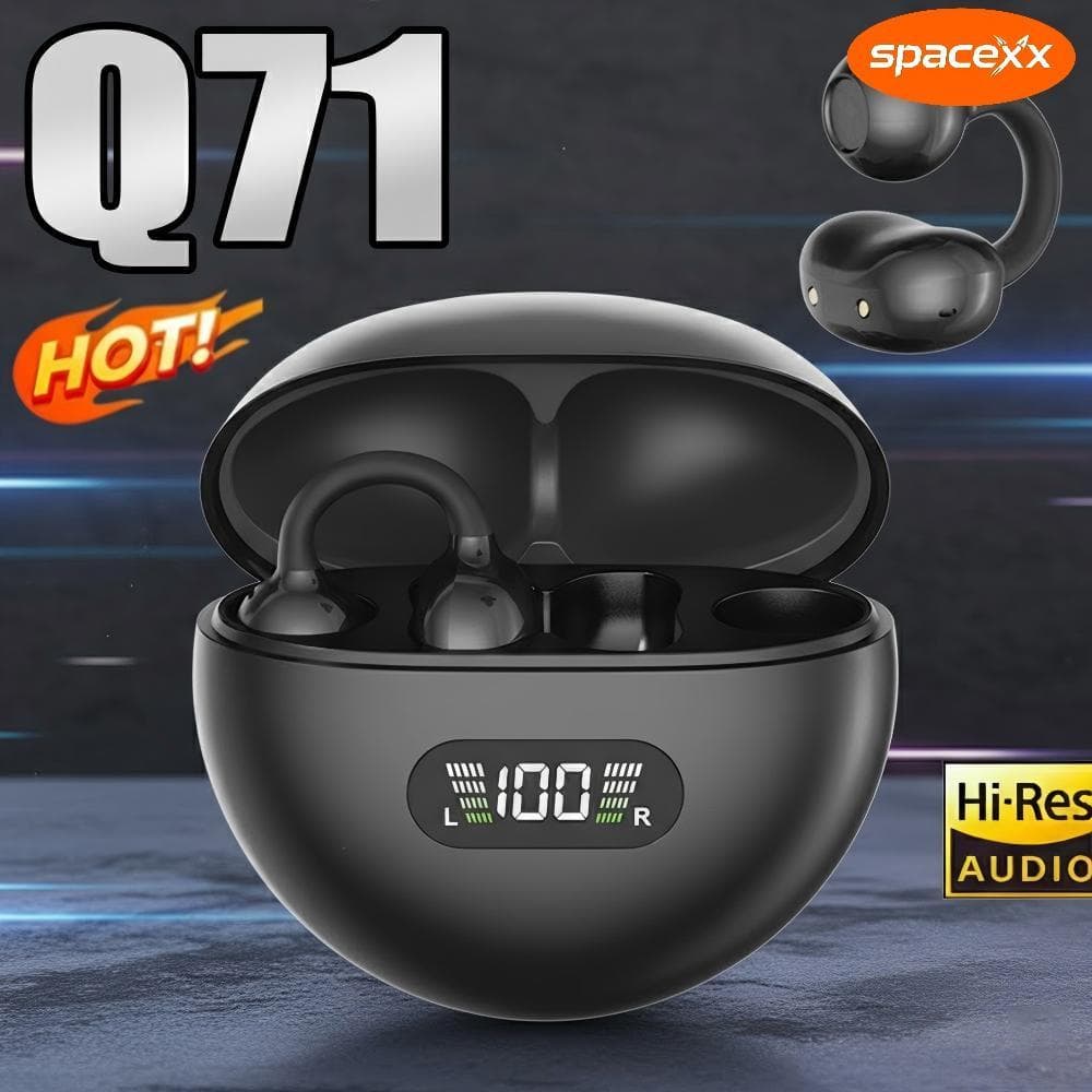2026 Novo Q71 Fones de ouvido Bluetooth sem fio TWS fones de ouvido esportivos com clipe-Spacexx