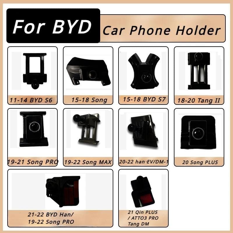 Suporte Do Telefone Carro Base Centro Ventilação De Ar Montagem Para BYD Song FO Surui S7 QIN PRO TANG Han Selo