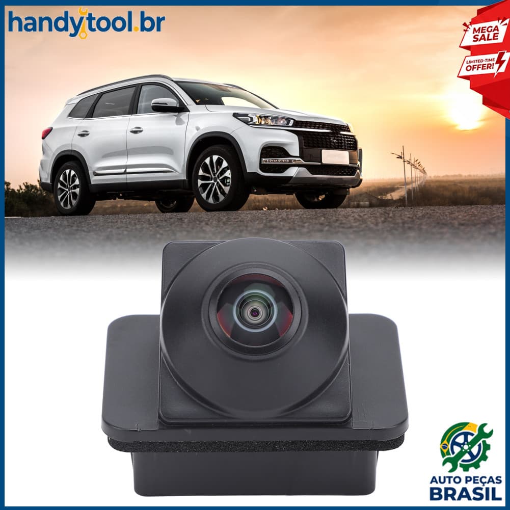 handtool.br Câmera traseira do carro 704000147AA Imagem panorâmica de 360 ​​graus 1080P HD resistente à água