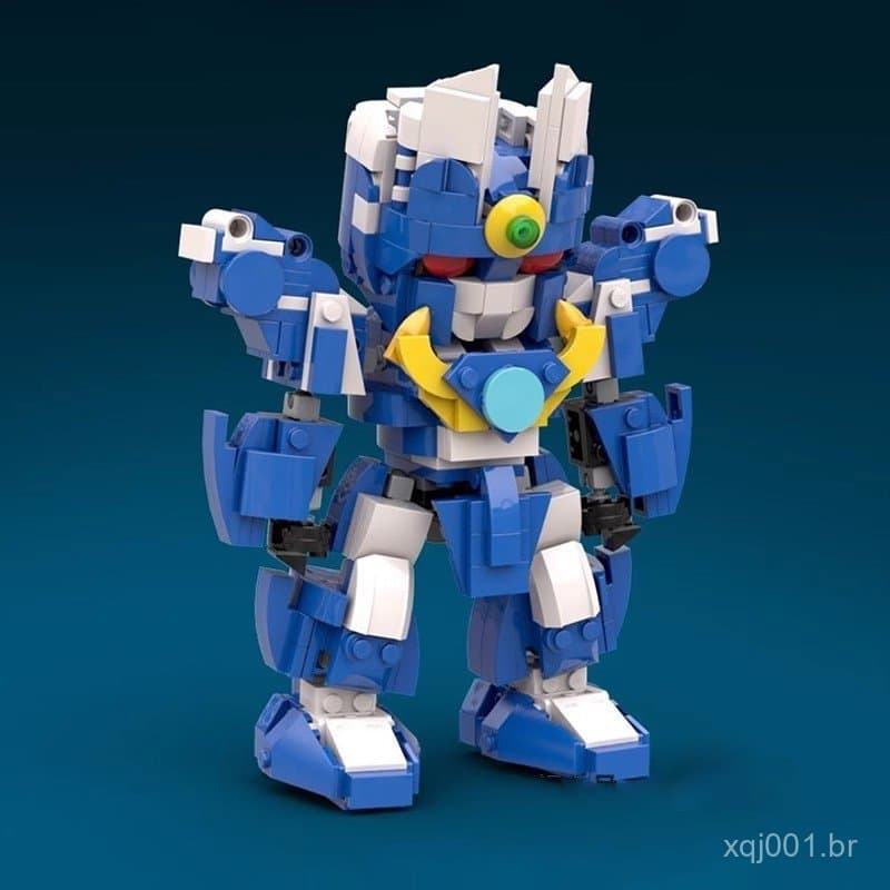 Os blocos de montar MOC são compatíveis com Lego, blocos de montar do modelo Wave Messenger, brinquedo educativo Light E