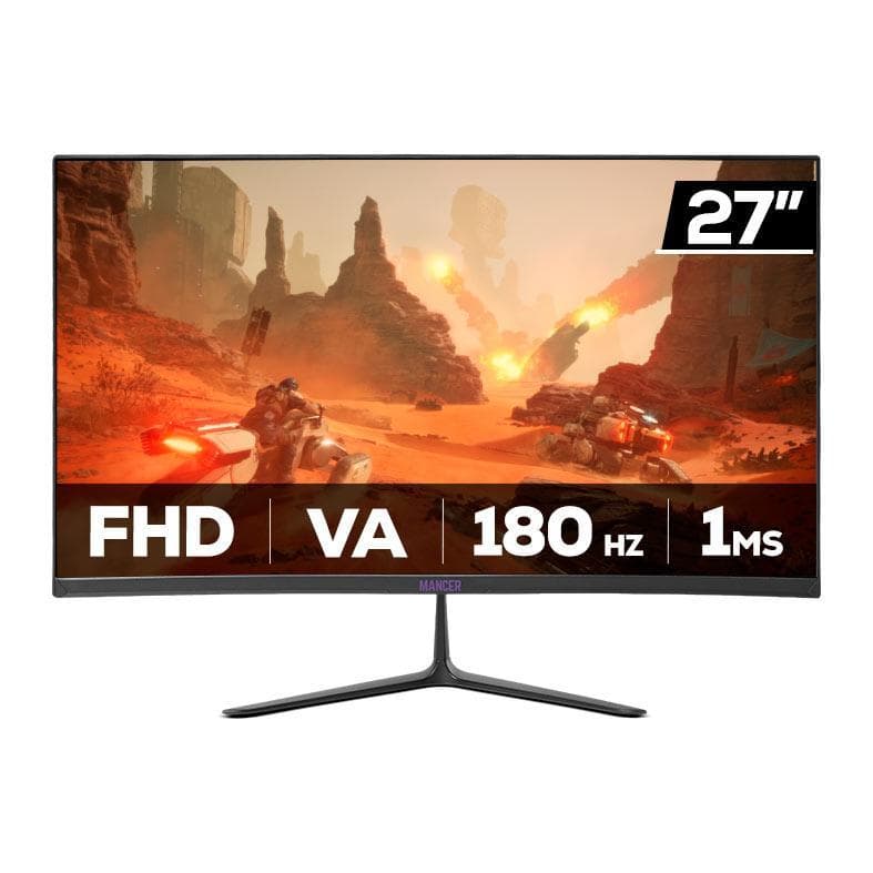 Monitor Gamer Mancer Valak ZX182, 27 Pol, VA, Curvo, FHD, 1ms, 180Hz, FreeSync, HDMI/DP, MCR-VZX182-BL01