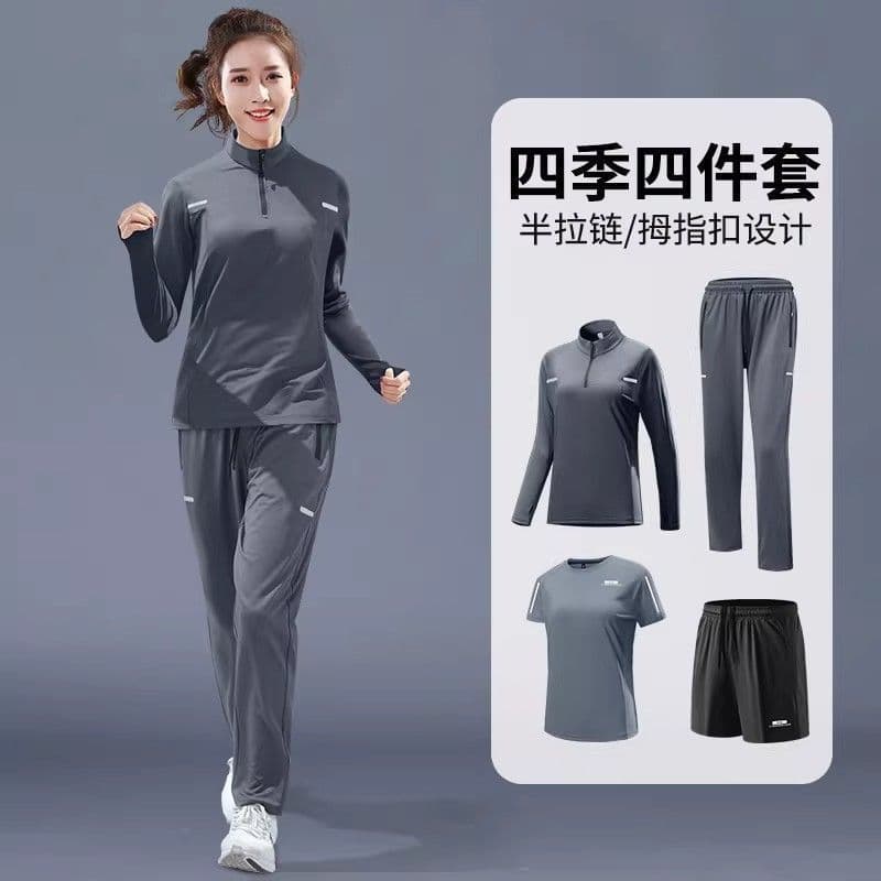 Correndo terno esportivo feminino verão roupas de Fitness novo estilo profissional roupas de secagem rápida tamanho gran