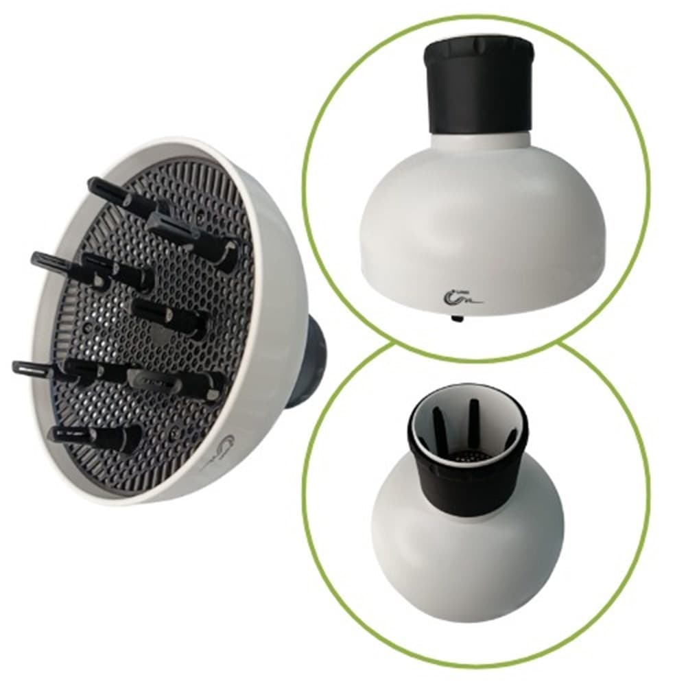 Difusor Universal de Secador Cabelos Branco e Preto Profissional Cod 999
