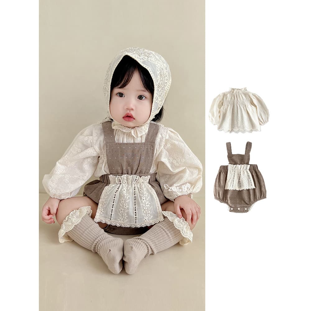 Ins roupas de bebê primavera macacão roupas de bebê menina estilo ocidental camisa Jacquard T macacão terno do bebê